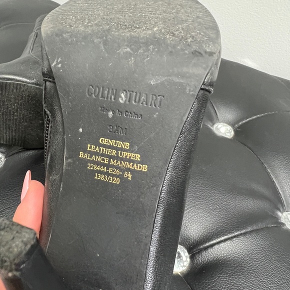 Black Ankle Boots 8.5 Collin Stewart - Picture 4 of 6